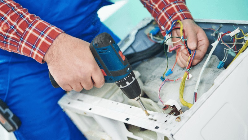 Kızılcahamam Axen Axen çamaşır makinesi kart tamiri – Su almama arızası orijinal parça ile giderildi. - Teknik servis örneği